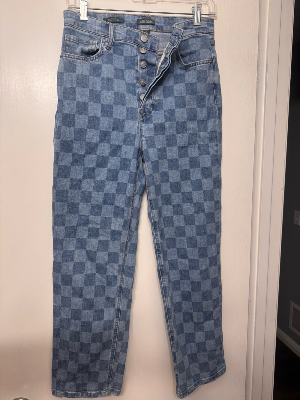 Wild Fable checker print size 6  Denim Jeans